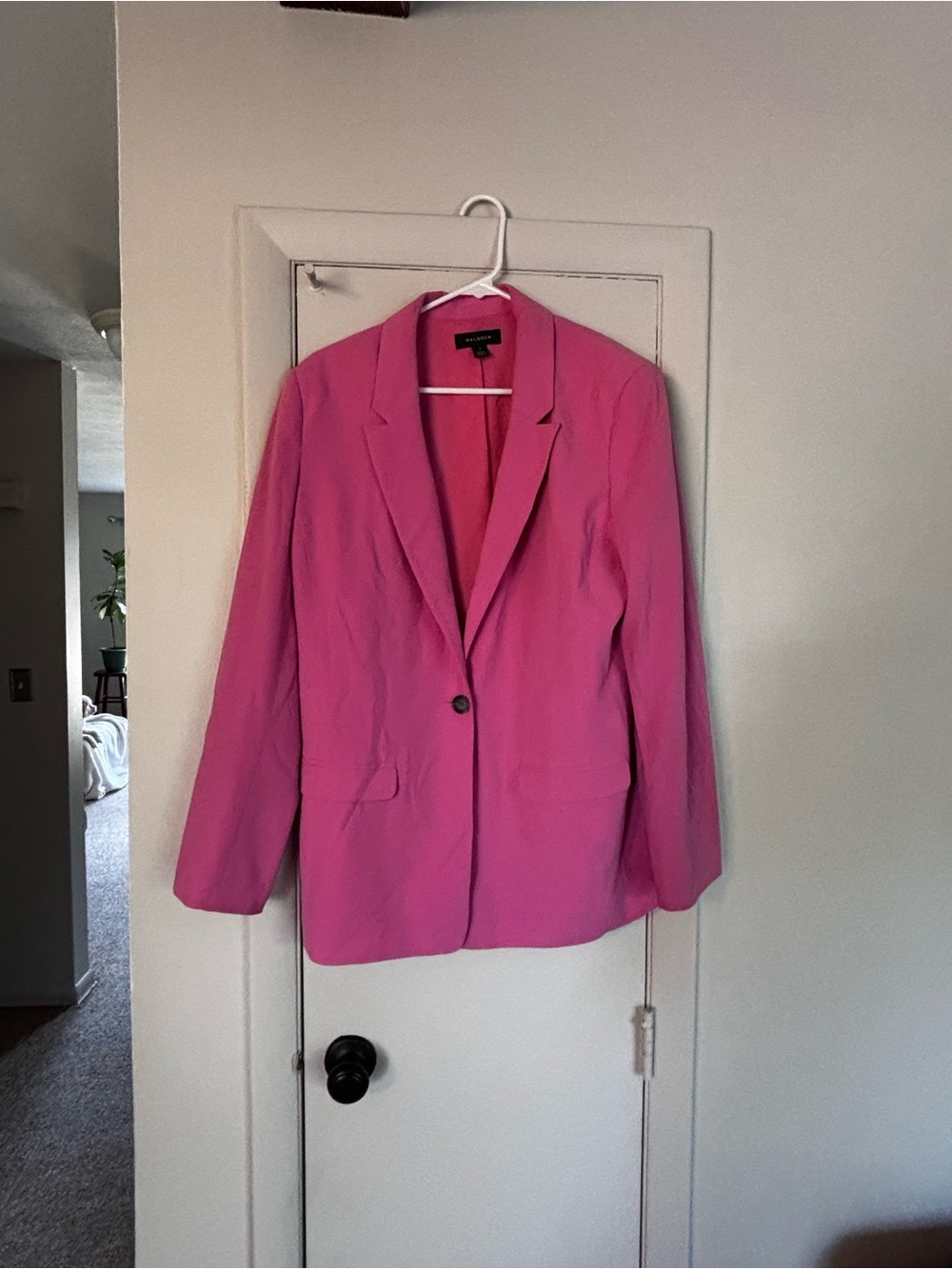Halogens pink blazer
